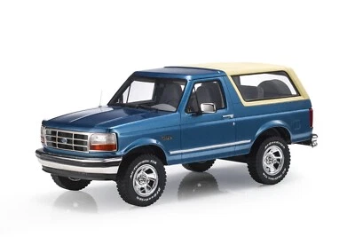 1/18 Ford USA Bronco 4 x 4 Hard Top Closed 1992 Blue by LS-Collectibles LS055B - Image 1 of 4