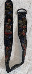 Schöner Vintage Christian Dior ?Ceintures" schwarz Perlen Taillengürtel klein 28"? - Bild 1 von 9
