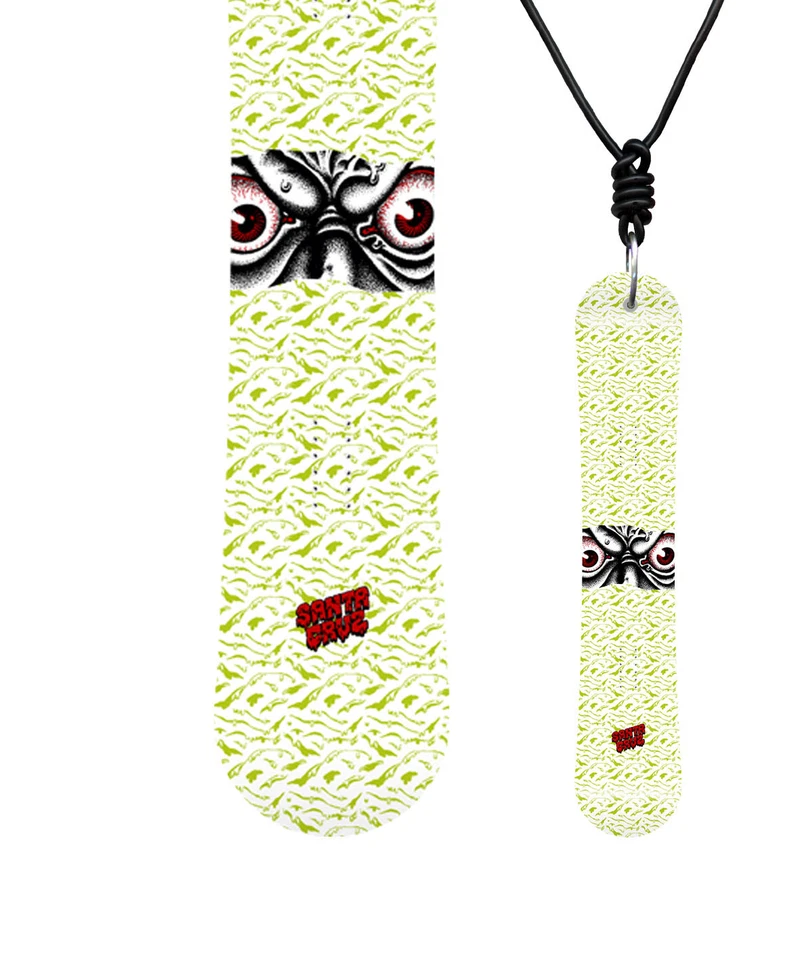 Miniboard SANTA CRUZ The Face 11/12 CLASSIC Snowboard als Halskette B01