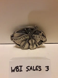 Vintage Siskiyou Pewter Belt Buckle Country Music E-29 1984 - Picture 1 of 2