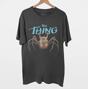 Camiseta de la película The Thing 1982, recuerdos premium de películas de terror negras lavadas - Imagen 1 de 4