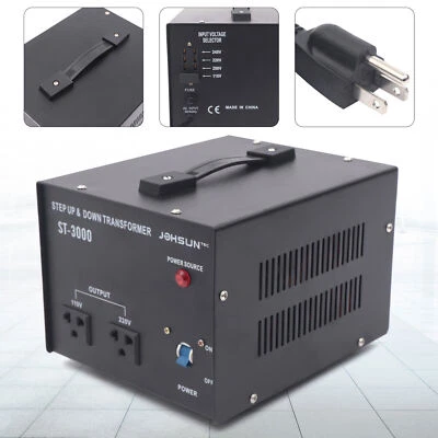 Step Up / Down 220v to 110v 3000W Heavy Duty Power Converter Voltage Transformer - Image 1 of 4