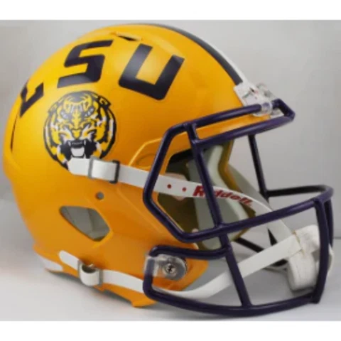 LSU Tigers Full Size Replica Speed Football Helmet- NCAA Cover