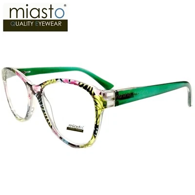 GAFAS DE LECTURA MIASTO "ALOHA" OJO DE GATO CALIDAD RX + 3,00 VERDE COLORIDO ~ MEDIANAS Foto 1 de 3