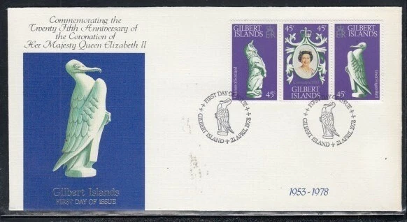 GILBERT ISLANDS Silver Jubilee of Queen Elizabeth II FIRST DAY COVER - Image 1 of 1