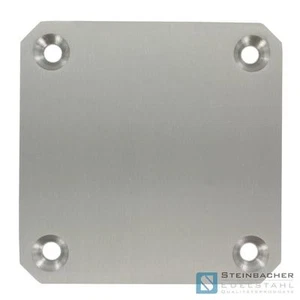 Placa de anclaje de acero inoxidable V2A 150 x 150 mm brida redonda placa base placa #2 - Imagen 1 de 1