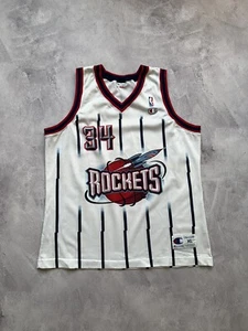 Vintage 90s Champion NBA Houston Rockets Olajuwon #34 Jersey - Picture 1 of 9