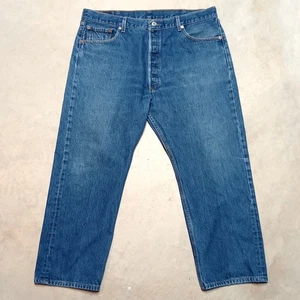 Levi's 501 XX Jeans Mens 42x30 (Fits 38x28) Blue Denim Relaxed Fit Button Fly - Picture 1 of 11