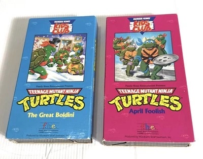 Teenage Mutant Ninja Turtles Burger King Kids Club VHS Tapes, RARE & VINTAGE - Image 1 of 4