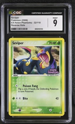 CGC 9 Seviper EX Holon Phantoms 32/110 Reverse Holo STAMPED Pokemon Card - Image 1 of 2