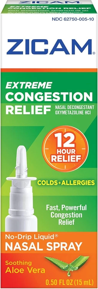 Zicam Extreme Congestion Relief Liquid Nasal Spray 15 Ml Each Pck2 09/21