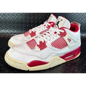 Jordan 4 Retro Alternate 89 White Red 308497-106 Mens sneakers size 13 - Picture 1 of 8
