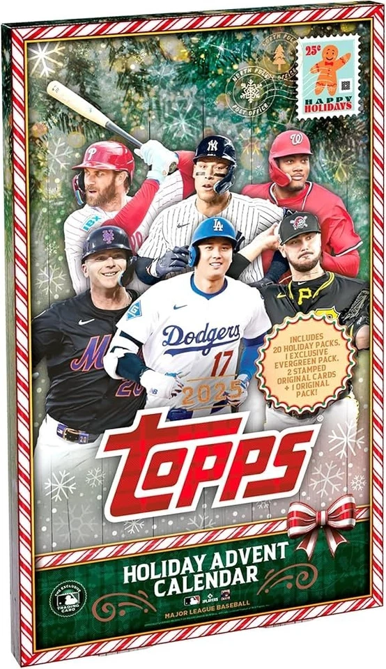 2025 Topps Baseball Holiday Advent Calendar- Nice List Insert Complete Your Set! - Image 1 of 1