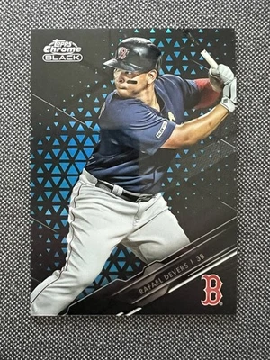 2020 Topps Chrome Black Rafael Devers Blue /75 - Image 1 of 2