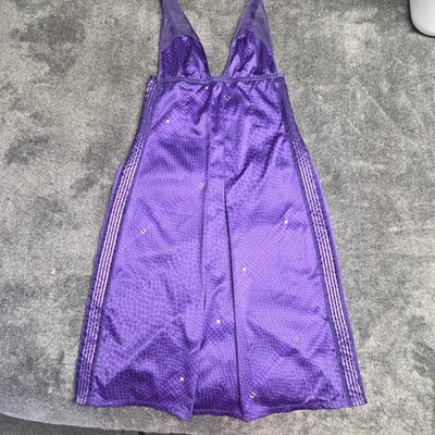 Camisón Victoria's Secret muy sexy púrpura estampado animal talla pequeña Foto 1 de 4