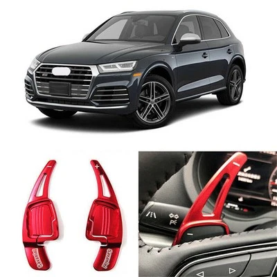 2pcs Alloy Add-On Steering Wheel DSG Paddle Shifters Extension For Audi SQ5 2018 - Image 1 of 4