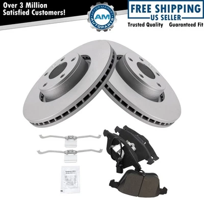 Front Ceramic Brake Pads & Rotors Kit Fits 2007-2011 Audi A6 05-11 A6 Quattro - Image 1 of 4