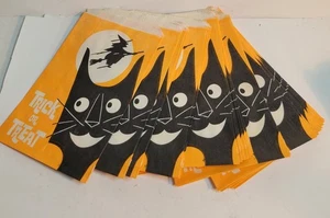 Vintage Halloween Trick or Treat Beutel in Originalverpackung (geöffnet) - Bild 1 von 6