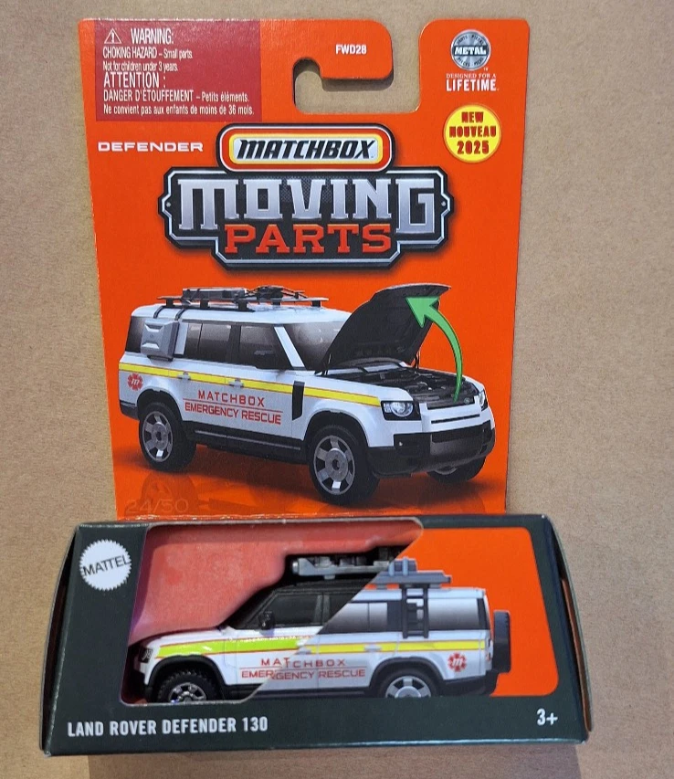 MATCHBOX MOVING PARTS 1/64 LAND ROVER DEFENDER 130 - Image 1 of 1