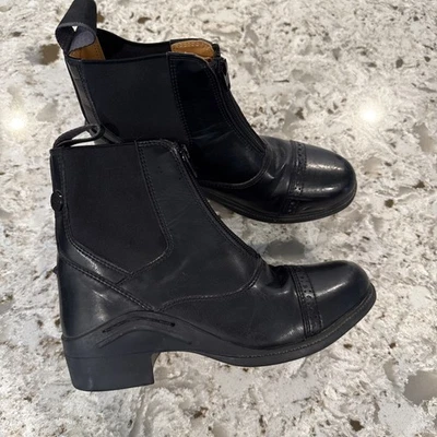 Ovation Quantum Cremallera Paddock Ecuestre Negro Juvenil 4 Botas Equitación Foto 1 de 4