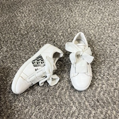 Jeffrey Campbell LF White Sneakers Shoe Size 7.5 Trainers Logo Low Top - Image 1 of 4