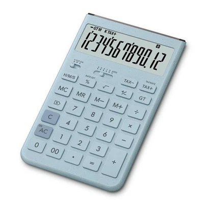 Casio Design calculator JT-200T 5 Colors Just Type 12 digits Blue Comfy JP NEW - Image 1 of 4