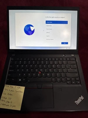 Lenovo ThinkPad T495s | Ryzen 7 Pro 3700U | 8GB RAM | 256GB SSD | Vega 10 | Win Foto 1 de 4