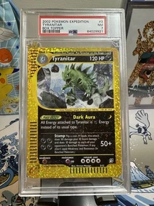 2002 Tyranitar Pokemon Expedition Box Topper #3 PSA 7 NM - Holo / Reverse Holo - Picture 1 of 2