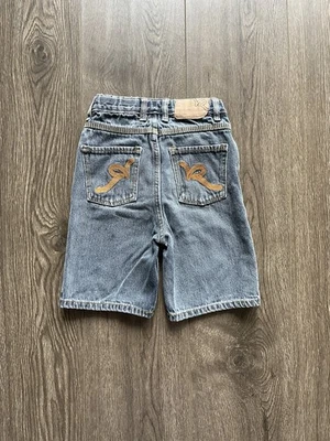 Pantalones Cortos de Jean Y2K Rocawear Niño Pequeño 4T Niños Negros Denim Bordados De Colección Foto 1 de 4