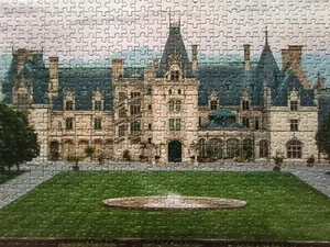 "BILTMORE" Jigsaw Puzzle 1000 pcs. COMPLETED 1 TIME The Biltmore Home Photo - Picture 1 of 5
