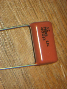 .1uf 400 volt DC Capacitors, made by MSR, qty of 1 - Picture 1 of 2