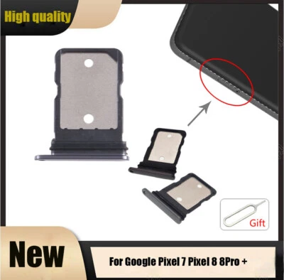 SIM Card Tray Holder Socket Slot For Google Pixel 7 Pixel 8 8Pro Repairs Part - Image 1 of 4