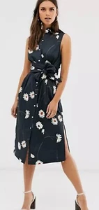 Ted Baker Bonina midi shirt dress in daisy print Size 3 UK 12 - Picture 1 of 4