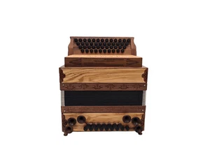 Steirische Harmonika G C F B Alpen Hölzerne Mini Vollholz a Mano Stimmen Koffer - Bild 1 von 13