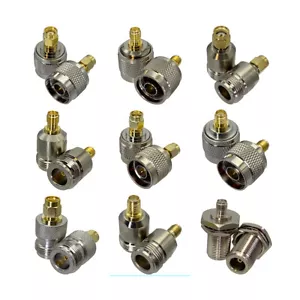 Adapter Stecker N auf SMA RP SMA Stecker & Buchse Buchse RF Koaxial Klemmen - Bild 1 von 11