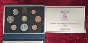 1983 United Kingdom Proof Coin Set - Picture 1 of 7