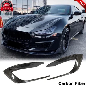 Aletas divisoras alerón delantero de carbono real para sedán Maserati Ghibli 2018-21 - Imagen 1 de 12