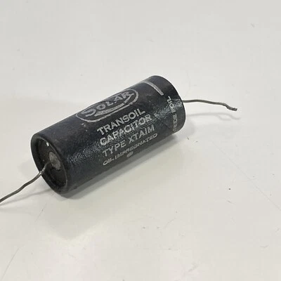 Condensador de aceite Solar Transoil .1 mfd 600 VDC de colección Foto 1 de 4