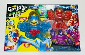 Heroes of Goo Jit Zu Ultra Raptor Paquete de 3 Dinogoo Tyro X-Ray Blazagon & Shredz - Imagen 1 de 1