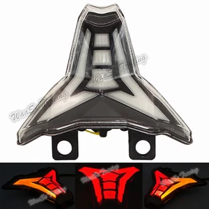 Clear Led Integrated Blinker Taillight For KAWASAKI ZX6R ZX10R ZX25R ZX4RR Z1000 - Picture 1 of 12
