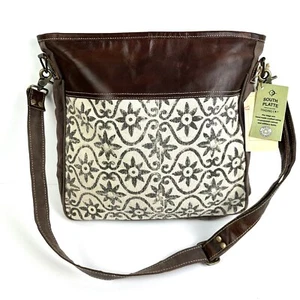 Bolso de Mano South Platte Trading Company Reciclado Carpas Recicladas Cartera de Lona Nuevo - Imagen 1 de 10