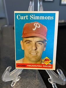 Curt Simmons 1958 Topps Baseball #404 - Philadelphia Phillies