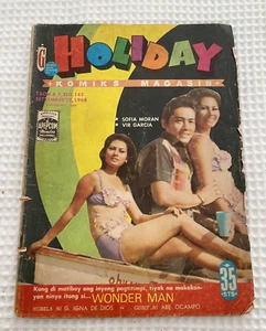 1968 Holiday Komiks #145 LASTIKMAN WONDERMAN Phls Comics Larry Alcala GASI Vintage - Bild 1 von 15