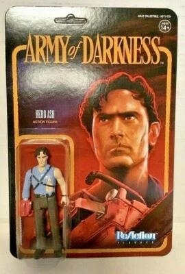 NEW Super7 Army of Darkness HERO ASH W/CHAINSAW HAND 3 3/4-Inch ReAction Figure  - image 1 of 2