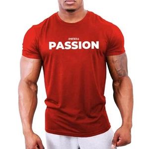 PASSION | Bodybuilding Gym T-Shirt Clothing Training Workout GYMTIER - Imagen 1 de 8