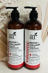 2-Pack Art Naturals ~ Biotin & Collagen Volumizing Leave-in Conditioner 12 oz - Picture 1 of 2