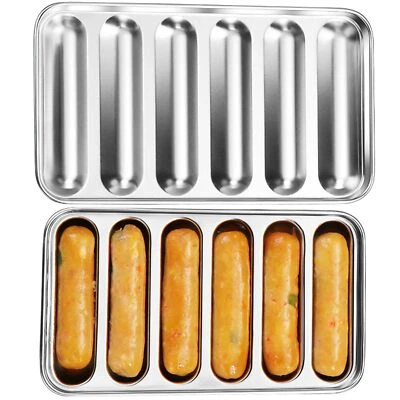 Moule à Saucisses Acier Inoxydable avec Couvercle Moule à Hot-Dog DIY Facile ... — 第 1/4 张图片