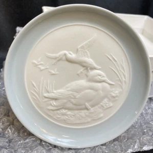 LLadro` Retired Decorative 4" Mini Plate -Duck Plate 06000 In Box With Pamphlet - Picture 1 of 13