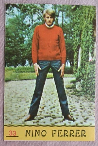 NINO FERRER. cantanti 68 Panini. figurina n. 33 - Foto 1 di 2