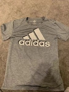 Adidas Grey Youth T-shirt L/G 14/16 - Picture 1 of 3